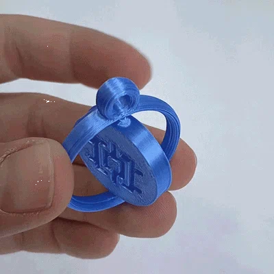 Móc khóa xoay 3D độc đáo (Llavero giratorio) có thể tùy chỉnh