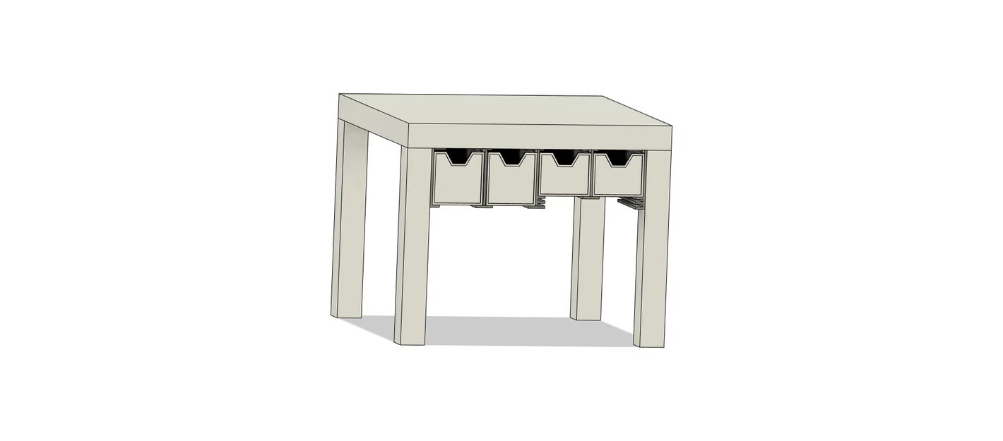 Bộ ngăn kéo lắp dưới bàn LACK Ikea: Giải pháp lưu trữ thông minh - Image 2