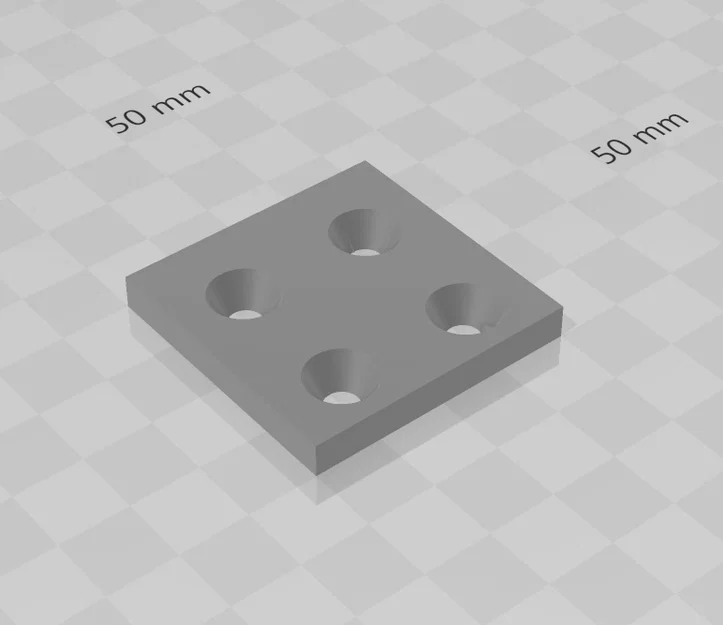 Bát phẳng 50x50mm (Basic Flat Bracket) dùng cho lắp ráp đa năng - Image 1