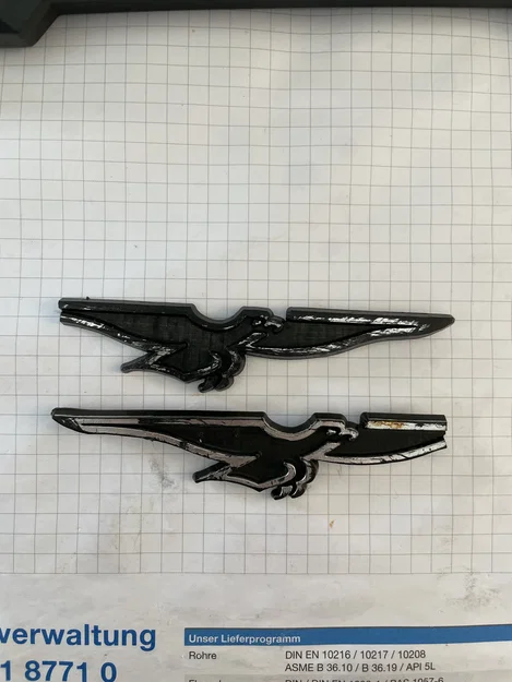 Logo đại bàng Moto Guzzi in 3D thay thế cho thùng hành lý xe mô tô - Image 3