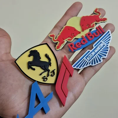 Mô hình logo Red Bull Racing và các đội đua F1 in 3D độc đáo