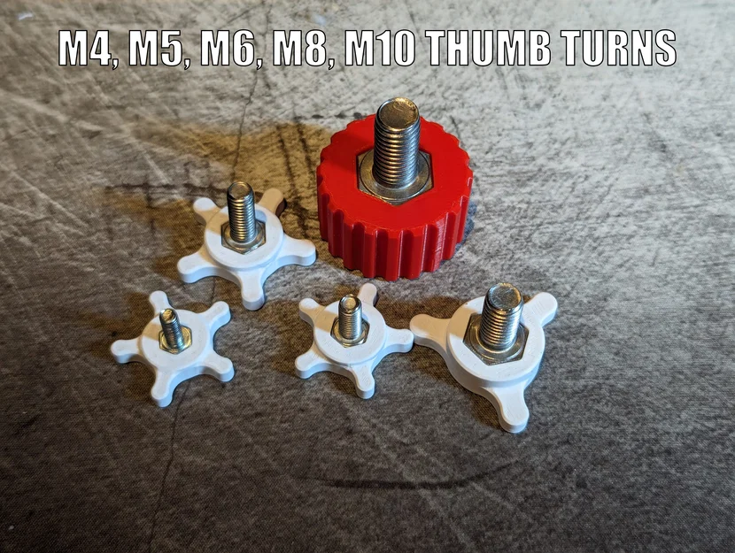 Núm vặn tay cho bu lông M4–M10 - Image 1