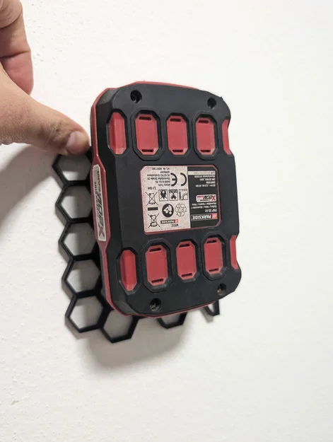 Giá treo pin Parkside 20V cho hệ thống bảng tổ ong HSW - Image 2