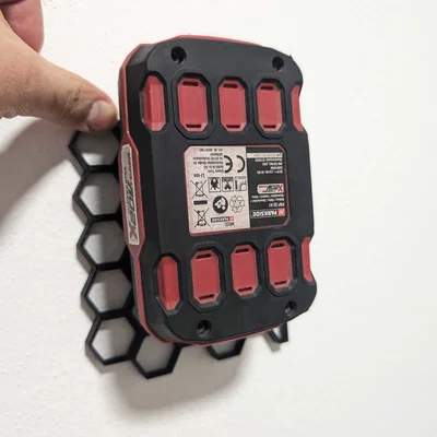 Giá treo pin Parkside 20V cho hệ thống bảng tổ ong HSW