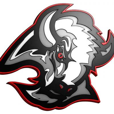 Mô hình logo Buffalo Sabres 3D - Tối ưu in đa màu MMU