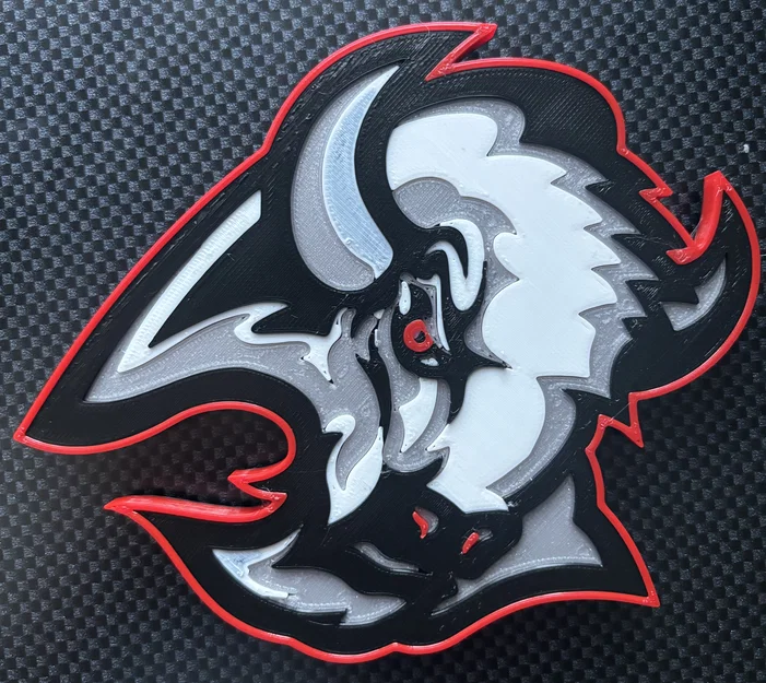 Mô hình logo Buffalo Sabres 3D - Tối ưu in đa màu MMU - Image 2