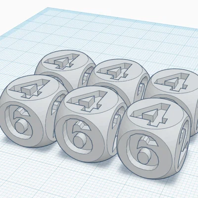 Mẫu Xúc Xắc In 3D Độc Đáo (Dice)