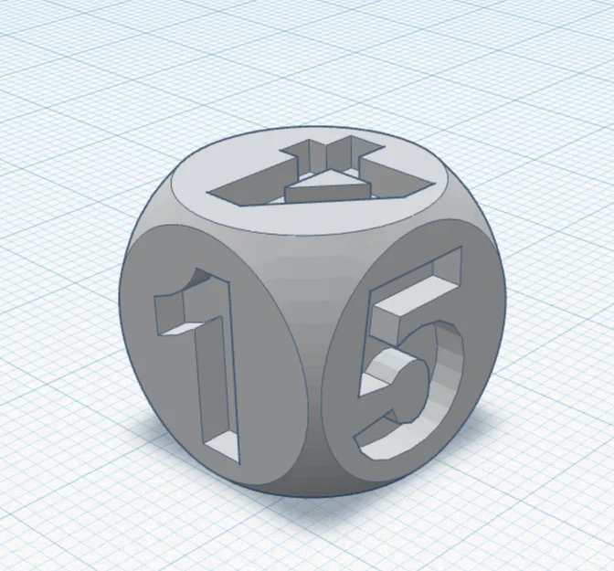 Mẫu Xúc Xắc In 3D Độc Đáo (Dice) - Image 2