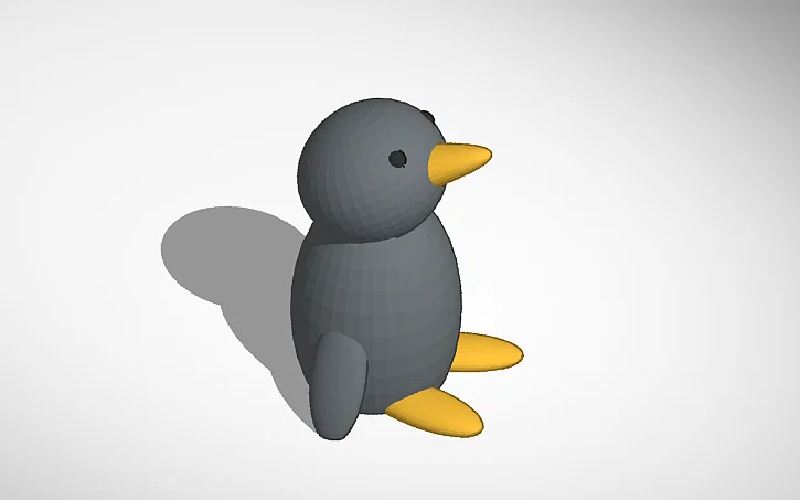 Mô hình chú chim cánh cụt 3D (Cute Penguin) cực kỳ dễ thương - Image 1
