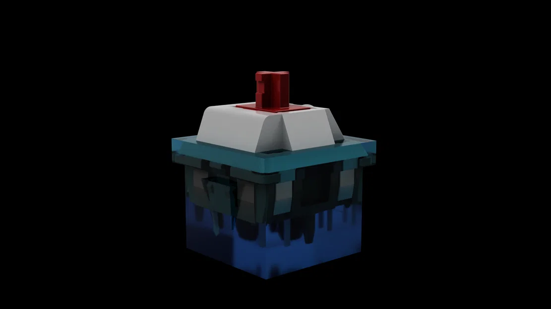 File 3D cắt lỗ lắp Switch bàn phím cơ Cherry MX chính xác - Image 1