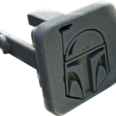 Nắp che đầu kéo (hitch cover) 3D phong cách Mandalorian độc đáo