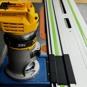 Ngàm gắn Festool Track cho Dewalt Trim Router (DCW600)