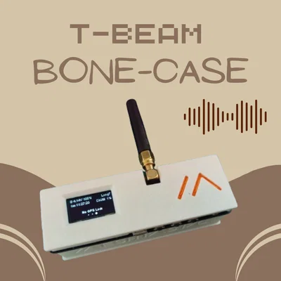 TTGO T-Beam: Case Bone (Meshtastic)