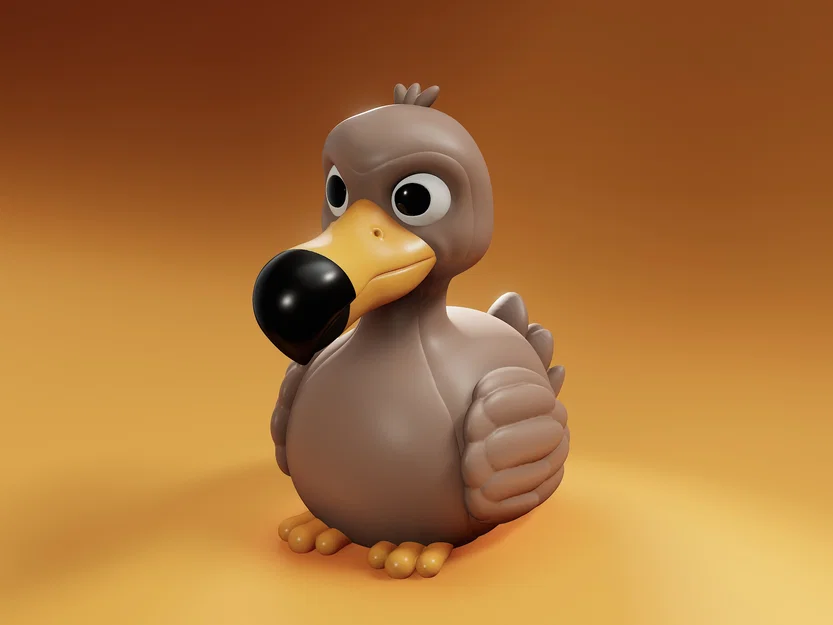 Chim Dodo Bird dễ thương (mẫu 3D) - Image 1