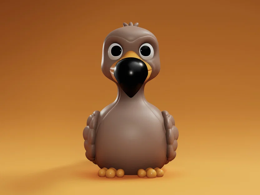 Chim Dodo Bird dễ thương (mẫu 3D) - Image 2
