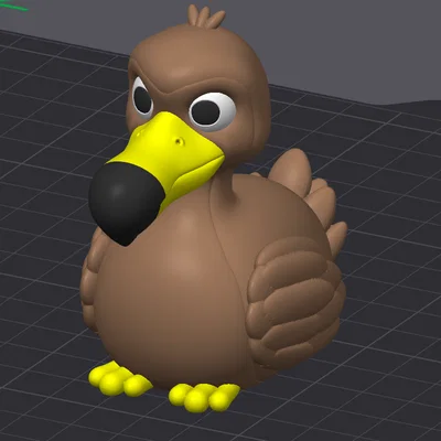 Chim Dodo Bird dễ thương (mẫu 3D)