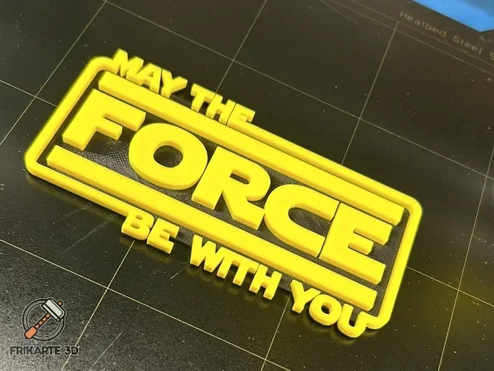Bảng Trang Trí “May The Force Be With You” (In 3D) - Image 1