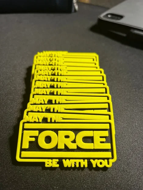 Bảng Trang Trí “May The Force Be With You” (In 3D) - Image 2