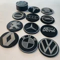 Adapter đĩa vinyl single kèm nhiều logo hãng xe thay đổi được - Thumbnail 1