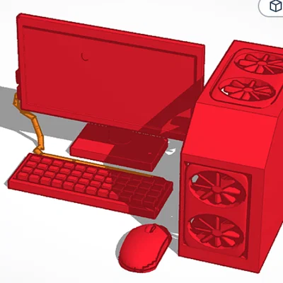 Mô hình bộ máy tính để bàn (PC) chi tiết dành cho in 3D