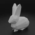 Mô hình chú thỏ Low Poly - File in 3D trang trí độc đáo - Thumbnail 2