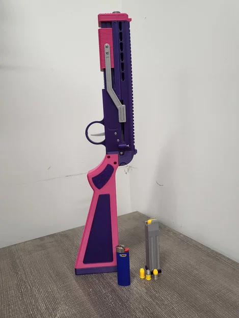 Pump-Action Plinker (Toy Launcher) – Launcher bơm tay nạp magazine, văng vỏ - Image 1