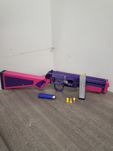 Pump-Action Plinker (Toy Launcher) – Launcher bơm tay nạp magazine, văng vỏ - Image 2