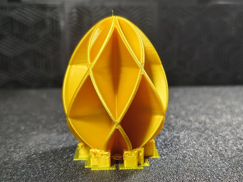 Trứng Easter: Gân Đan Chéo Hình Học (8 Biến Thể + Chân Đế) - Image 7