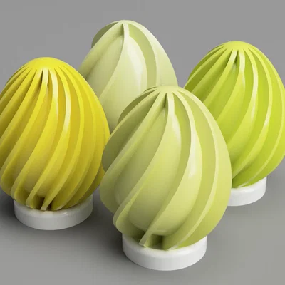 Bộ sưu tập mô hình trứng Phục sinh Easter Egg 3D độc đáo