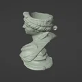 Mẫu in 3D chậu cây cảnh hình tượng bán thân cổ điển Hy Lạp - Thumbnail 4