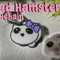 Móc khóa Sad Hamster đáng yêu - Tự in 3D trang trí độc đáo - Thumbnail 1