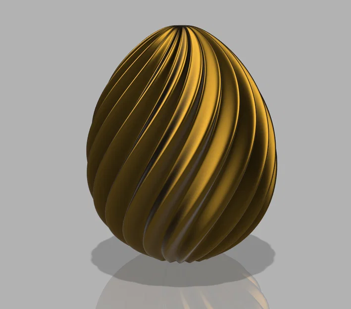 Mô hình quả trứng Phục Sinh xoắn ốc 3D (Spiral Easter Egg) cực đẹp - Image 1