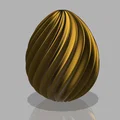 Mô hình quả trứng Phục Sinh xoắn ốc 3D (Spiral Easter Egg) cực đẹp - Thumbnail 1