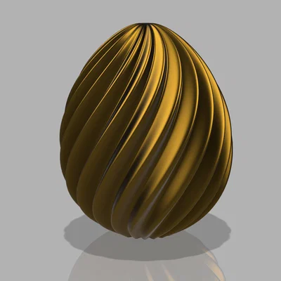 Mô hình quả trứng Phục Sinh xoắn ốc 3D (Spiral Easter Egg) cực đẹp