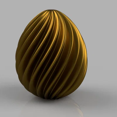 Mô hình quả trứng Phục Sinh xoắn ốc 3D (Spiral Easter Egg) cực đẹp
