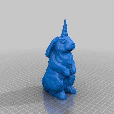 Bunicorn (Thỏ Kỳ Lân) – Mẫu in 3D cao 15 cm, không cần supports