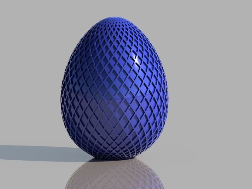 Mô hình quả trứng Phục sinh (Easter Egg) thiết kế lưới tinh xảo 3D - Image 1