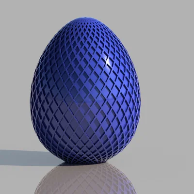 Mô hình quả trứng Phục sinh (Easter Egg) thiết kế lưới tinh xảo 3D