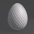 Mô hình quả trứng Phục sinh (Easter Egg) thiết kế lưới tinh xảo 3D - Thumbnail 2