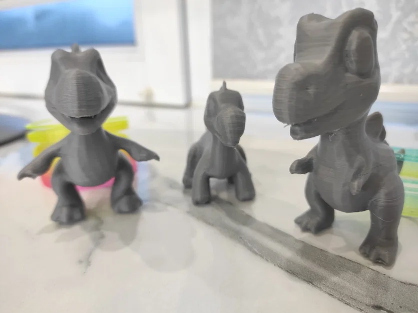 Mô hình 3D bộ ba anh em khủng long ngộ nghĩnh (Funny Dinosaur Brothers) - Image 2