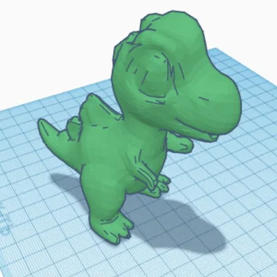 Mô hình 3D bộ ba anh em khủng long ngộ nghĩnh (Funny Dinosaur Brothers)