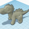 Mô hình 3D bộ ba anh em khủng long ngộ nghĩnh (Funny Dinosaur Brothers) - Thumbnail 5