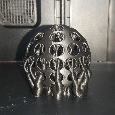 Mô hình quả bóng tennis không hơi (Airless Tennis Ball) 3D in