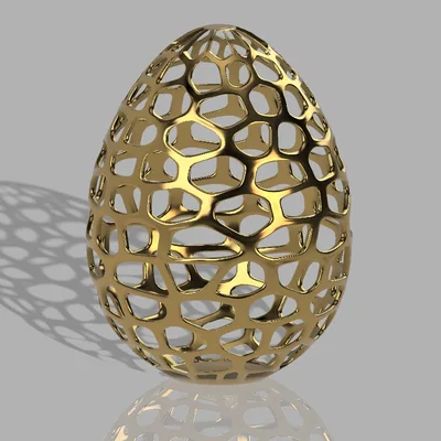 Mô hình quả trứng Phục sinh Voronoi in 3D độc đáo