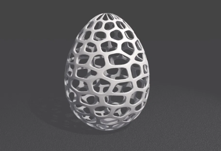 Mô hình quả trứng Phục sinh Voronoi in 3D độc đáo - Image 2