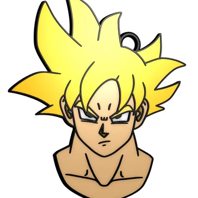 Móc khóa Goku Dragon Ball - Mô hình in 3D siêu chất cho fan Anime