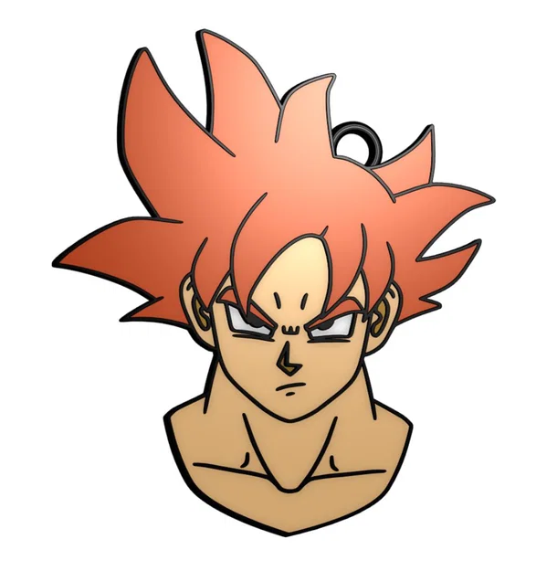 Móc khóa Goku Dragon Ball - Mô hình in 3D siêu chất cho fan Anime - Image 3