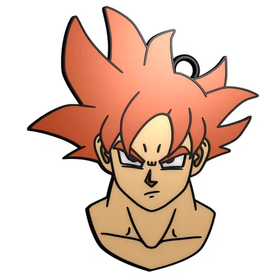 Móc khóa Goku Dragon Ball - Mô hình in 3D siêu chất cho fan Anime
