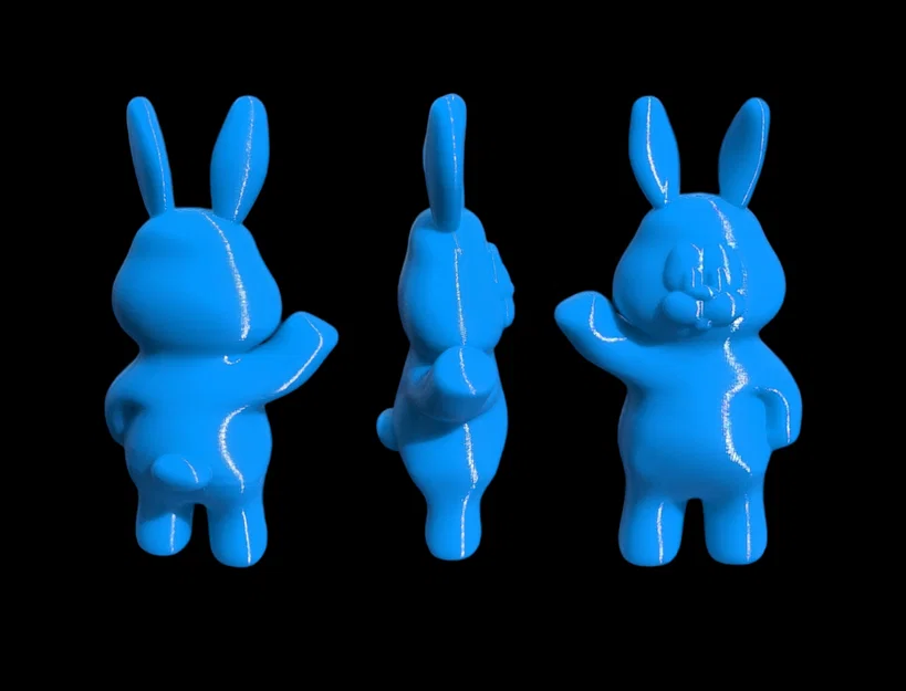 Mô hình chú thỏ Phục sinh đáng yêu (Easter Bunny) in 3D không cần support - Image 1