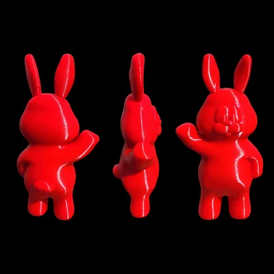 Mô hình chú thỏ Phục sinh đáng yêu (Easter Bunny) in 3D không cần support